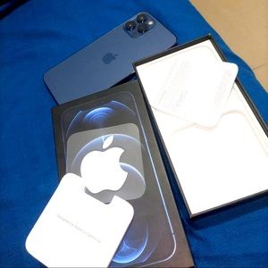 iPhone 12promax, pacific blue, 128gb